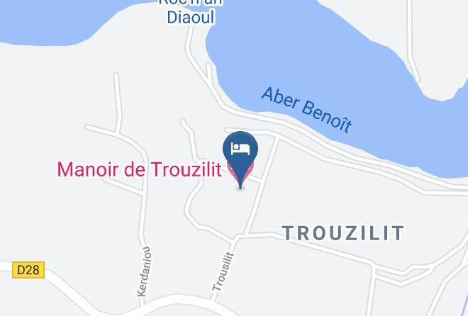 Finistere - Manoir De Trouzilit Maps