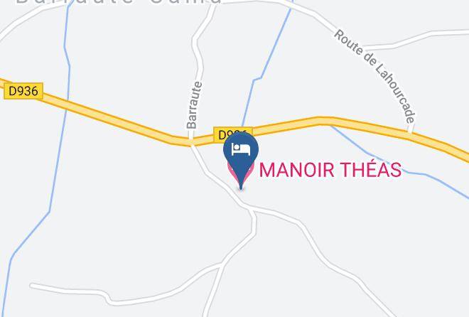 Pyrenees Atlantiques - Manoir Theas Maps