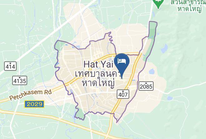 Amphoe Hat Yai - Manonta Budget Hotel Maps