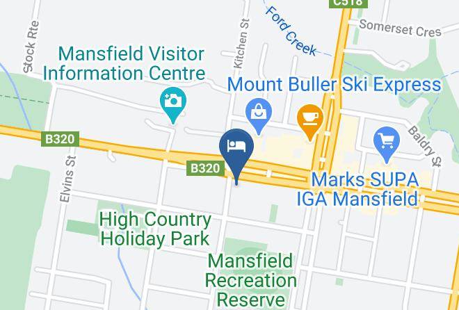 Mansfield - Mansfield Travellers Lodge And Backpackers Maps