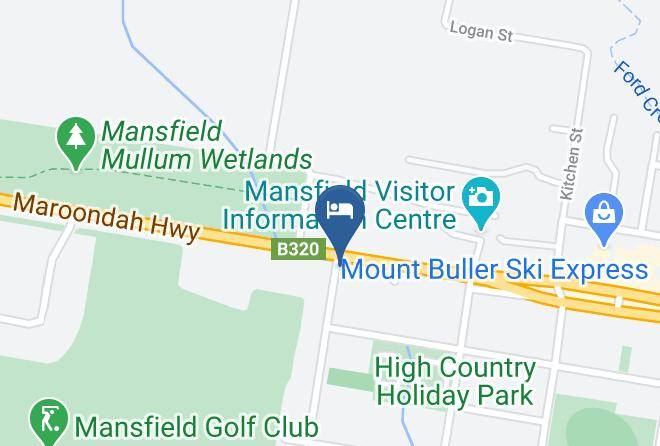 Mansfield - Mansfield Valley Motor Inn Maps