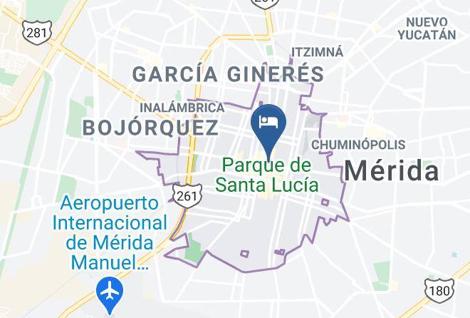 Merida - Mansion Merida Hotel Restaurant Maps