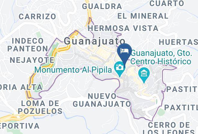Guanajuato City Centre - Mansion Von Humboldt Maps