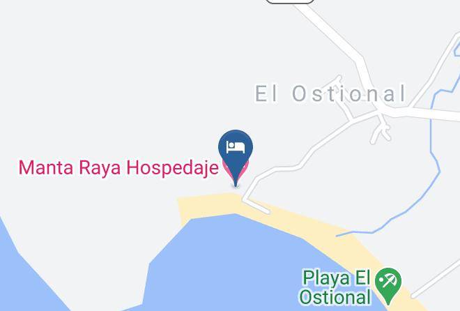 San Juan Del Sur - Manta Raya Hospedaje Maps