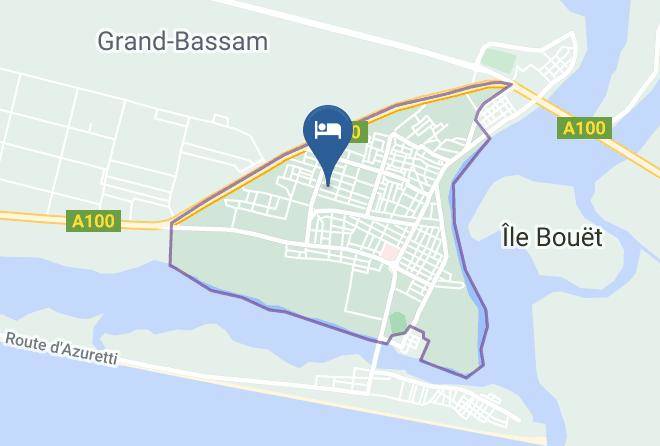 Grand Bassam - Mantchan Hotel Maps