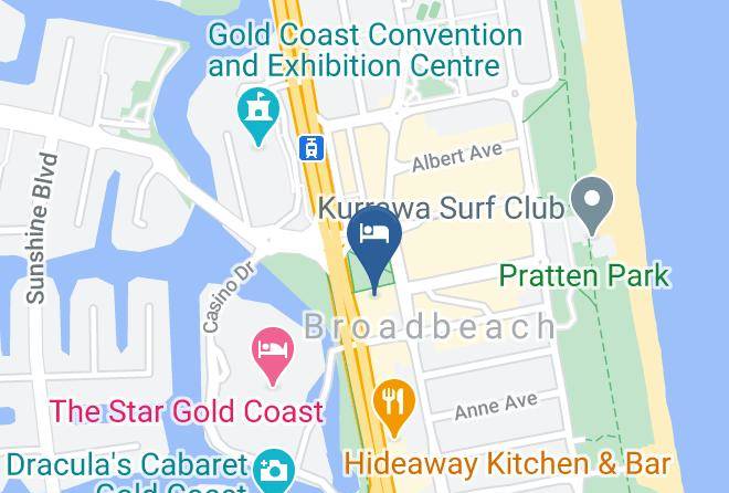 Mantra Broadbeach On The Park Map