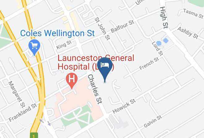 Launceston - Mantra Charles Hotel Launceston Maps