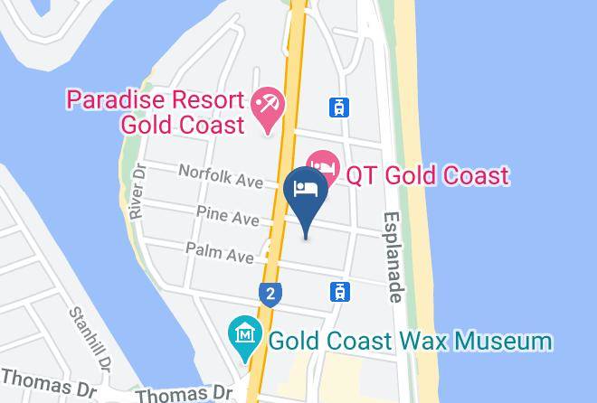 Gold Coast - Mantra Crown Towers Surfers Paradise Maps