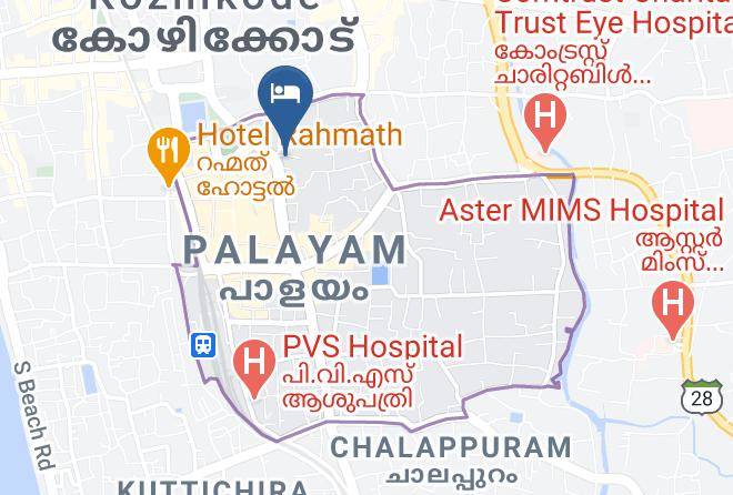Kozhikode - Manuelsons Malabar Palace Maps