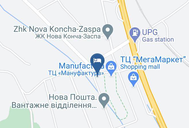 Kiev Sviatoshyn Raion - Manufactura Hotel Maps