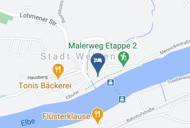 Sachsische Schweiz Osterzgebirge - Manufaktur Hotel Stadt Wehlen Maps