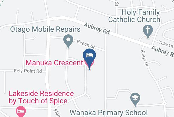 Queenstown Lakes - Manuka Crescent Motel Maps
