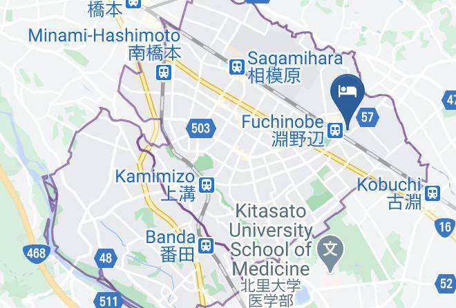 Sagamihara City Chuo Ward - Manyo No Yu Machida Maps