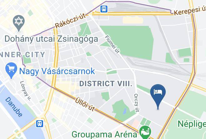 Budapest 8 Kerulet - Manzard Panzio Maps
