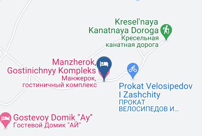 Mayminsky District - Manzherok Gostinichnyy Kompleks Maps