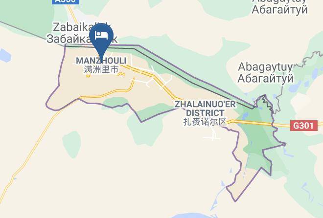 Hulun Buir - Manzhouli Aolong Business Hotel Maps
