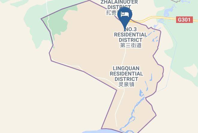 Hulun Buir - Manzhouli Furunxing Hotel Maps