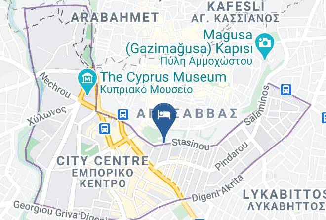 Lefkosa - Map Boutique Hotel Maps