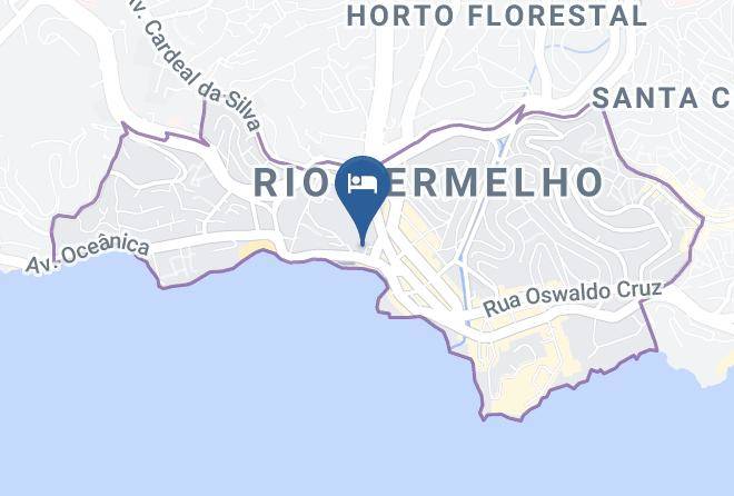 Mar Hotel Rio Vermelho Map