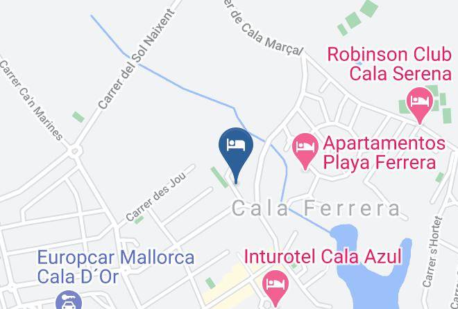 Marsenses Ferrera Blanca Hotel Map
