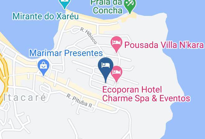 Itacare - Mar Ilha Pousada Maps