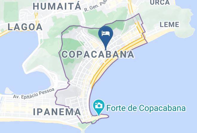 Rio De Janeiro Acabana - Hotel Mar Palace Copacabana Maps