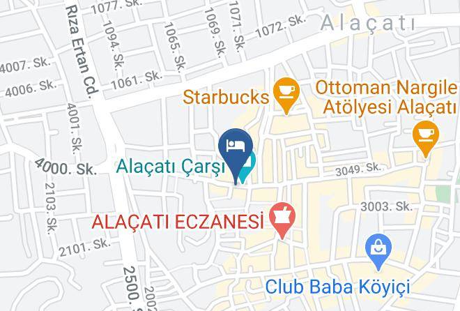 Cesme - Mara Koyici Otel Alacati Maps