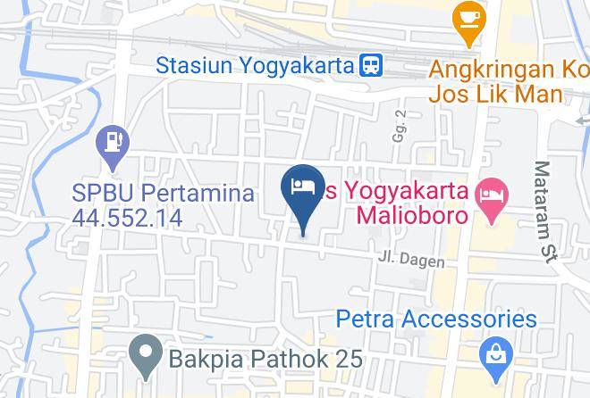 Kota Yogyakarta - Maranatha Grand Hotel Malioboro Maps