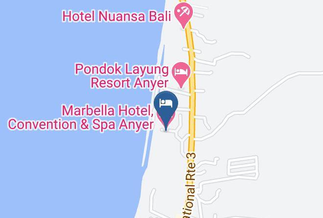 Serang Regency - Marbella Hotel Convention & Spa Anyer Maps