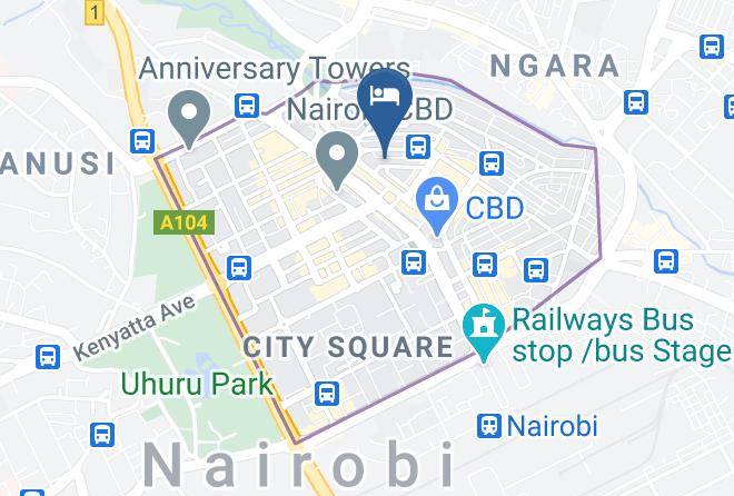 Nairobi - Marble Arch Hotel Maps