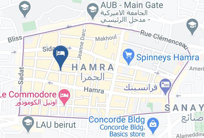 Beyrouth - Marble Tower Hotel Maps