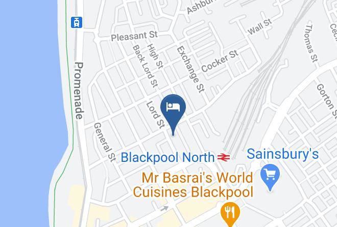 Blackpool - Mardi Gras Hotel Maps