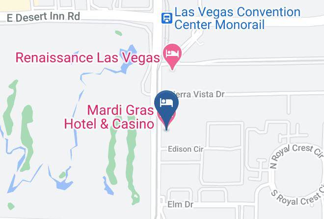Clark - Mardi Gras Hotel & Casino Maps