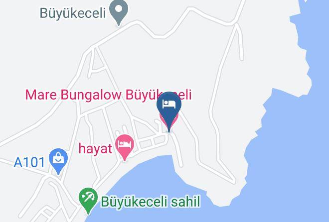 Icel - Mare Bungalow Buyukeceli Maps