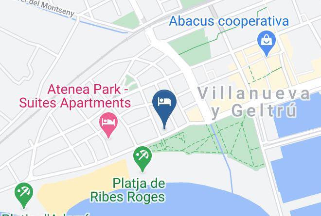 Barcelona - Marea Aparthotel Maps