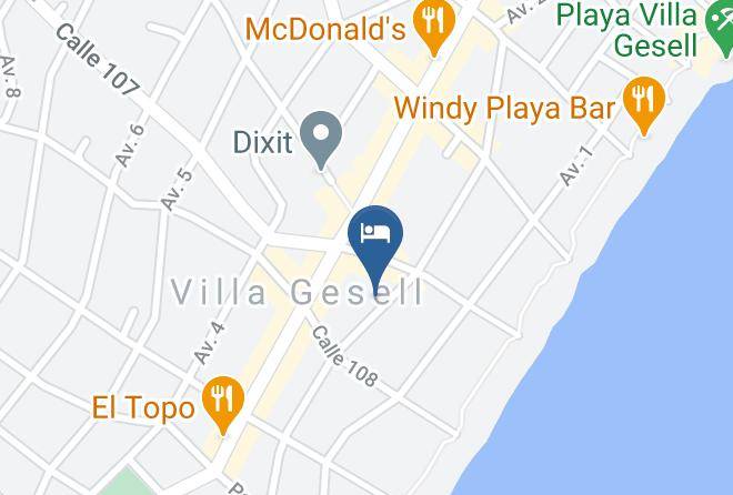 Villa Gesell - Maresias Hotel De Playa Maps