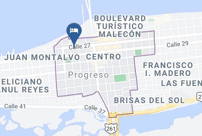 Progreso - Maria's Hotel Nicte Ha Maps