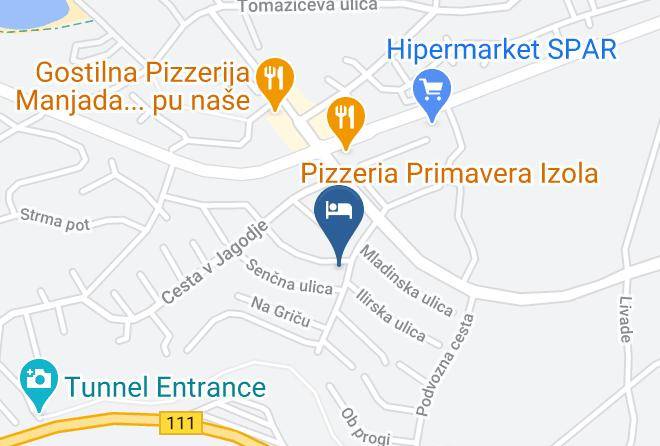 Izola - Marija Markezic Sobodajalka Maps