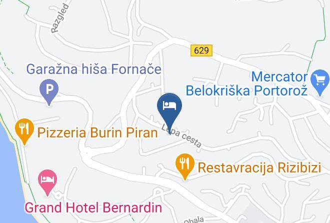 Piran - Marija Stukelj Sobodajalka Maps