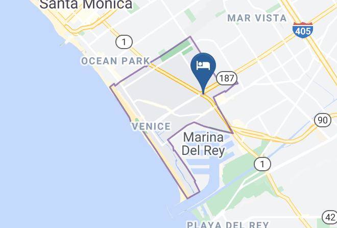 Los Angeles - Marina Seven Motel Maps