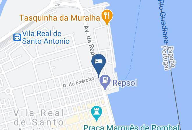 Vila Real De Santo Antonio - Marina Apts Vila Real Maps