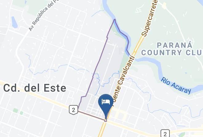 Ciudad Del Este - Marina Hotel Maps
