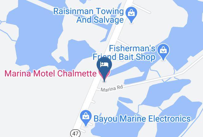 St Bernard Par - Marina Motel Chalmette Maps