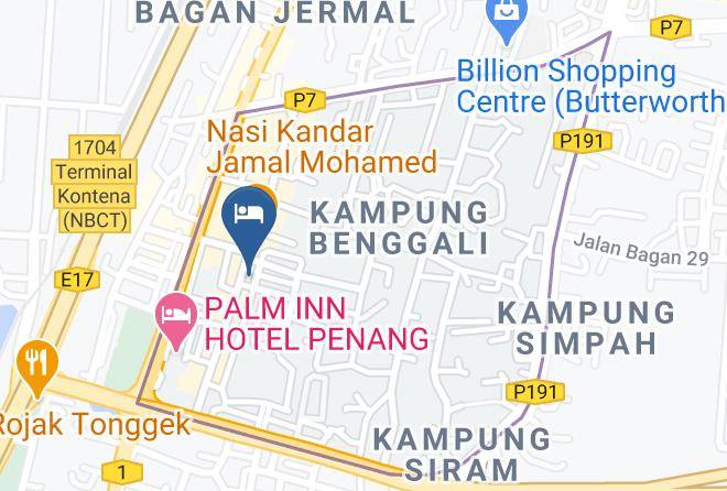 Butterworth - Marina Oriental Hotel Maps