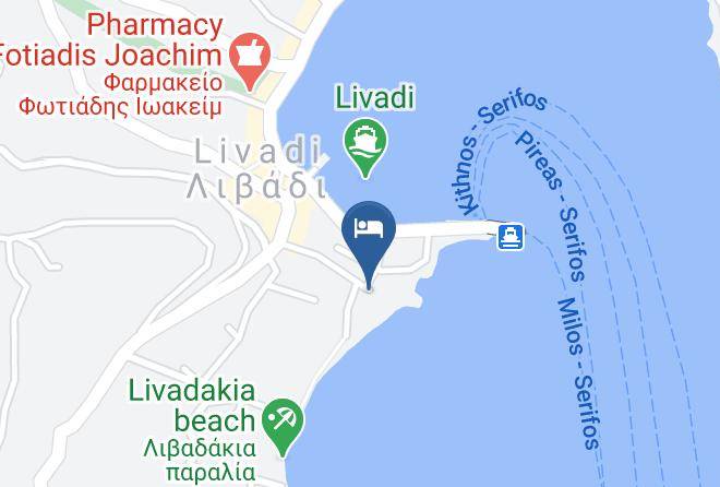 Milos - Marina's Studios Serifos Maps