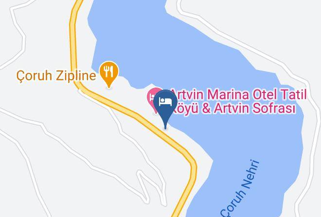 Artvin - Marina Tatil Koyu & Artvin Sofrasi Maps