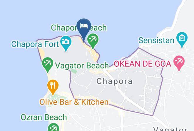 Marine Bay Chapora Map