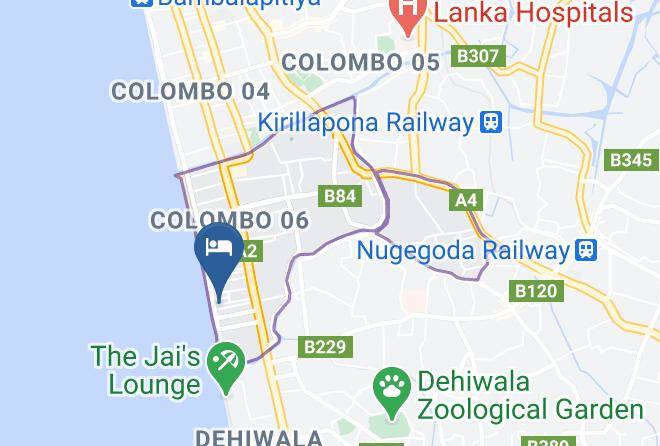 Colombo - Marine Six Hotel Maps