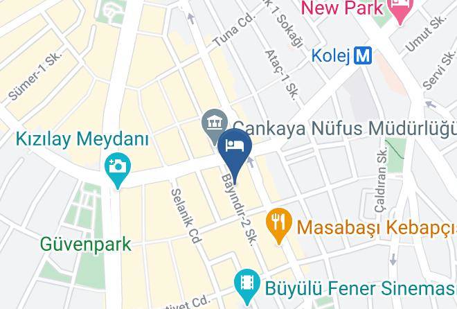 Cankaya - Lion City Kizilay Otel Maps