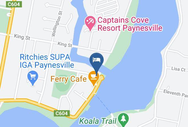 East Gippsland - Mariners Cove Motel At Paynesville Maps